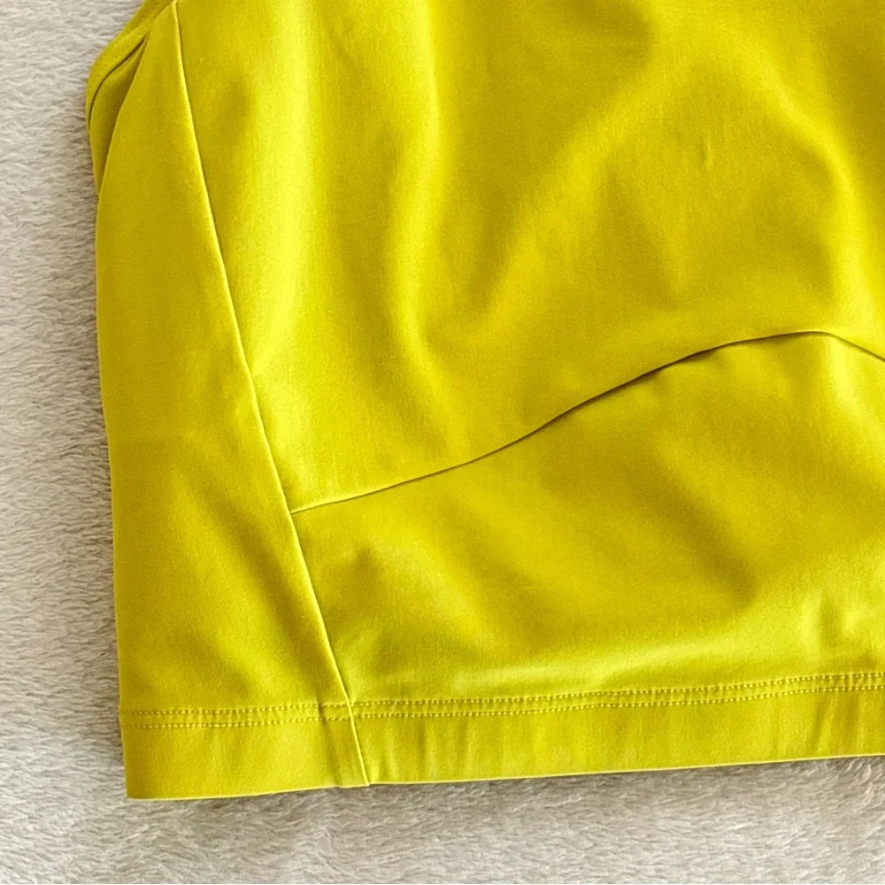 Lululemon Unleash Strength Sports Bra *Medium Support Yellow Serpentine Size 6